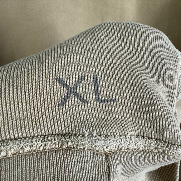 REVERSE WEAVE Crew Sweatshirt Beige XL Long sleeve Cicio Eco Botanical Dyes - Picture 6 of 7